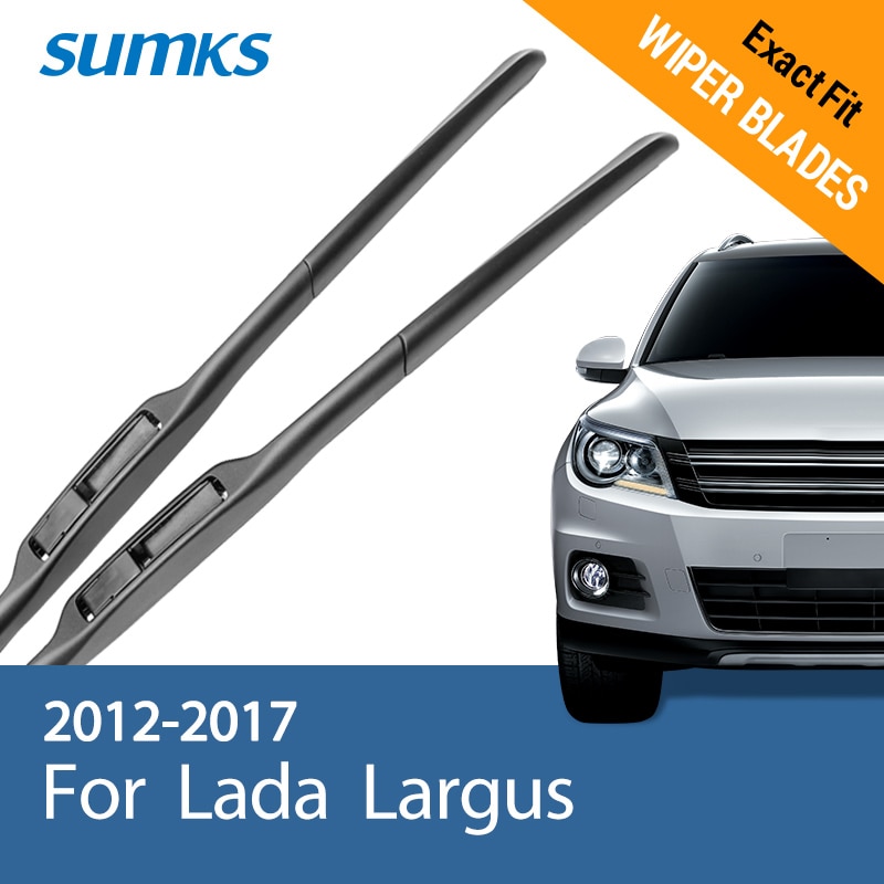SUMKS Wiper blade for Lada Largus 20  20 Fit Hook Arms 2012 2013 2014 2015 2016 2017